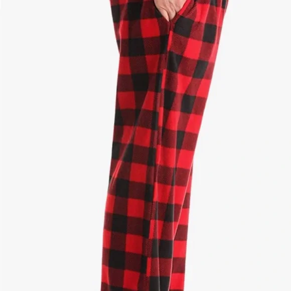 #Followme Microfleece Men’s Buffalo Plaid Pajama Pants with Pockets - Picture 2 of 7
